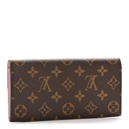 Louis Vuitton Monogram Emilie Wallet Rose Ballerine 3 of 10