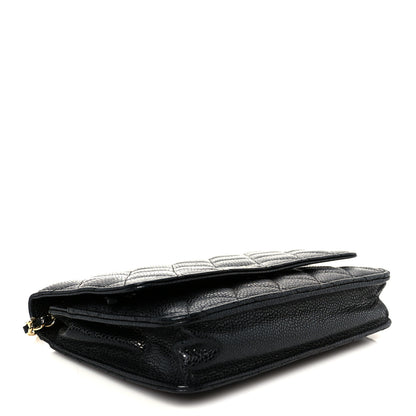 Chanel Caviar Quilted Wallet on Chain WOC Black 4 of 12