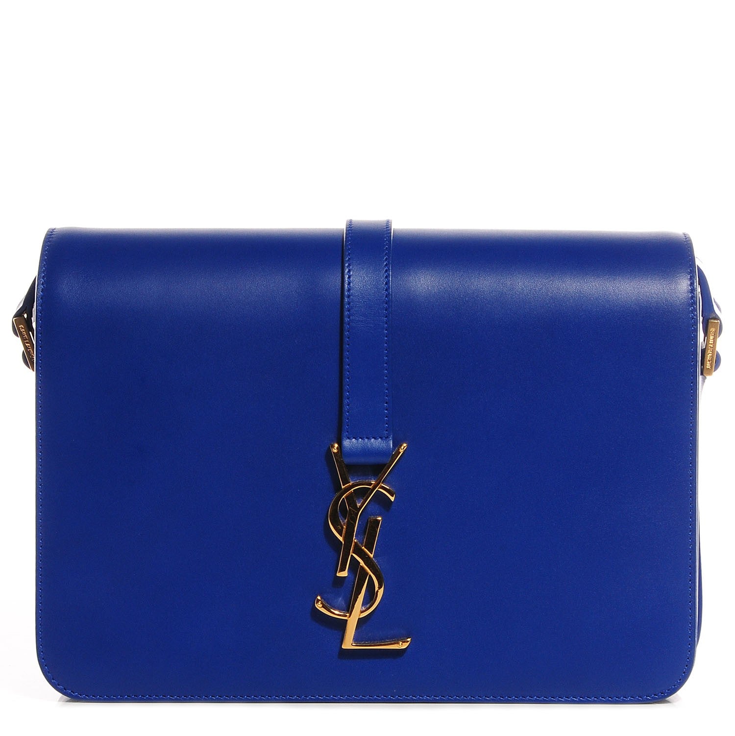 Saint Laurent Smooth Calfskin Classic Medium Monogram Universite Bag Royal Blue 1 of 7