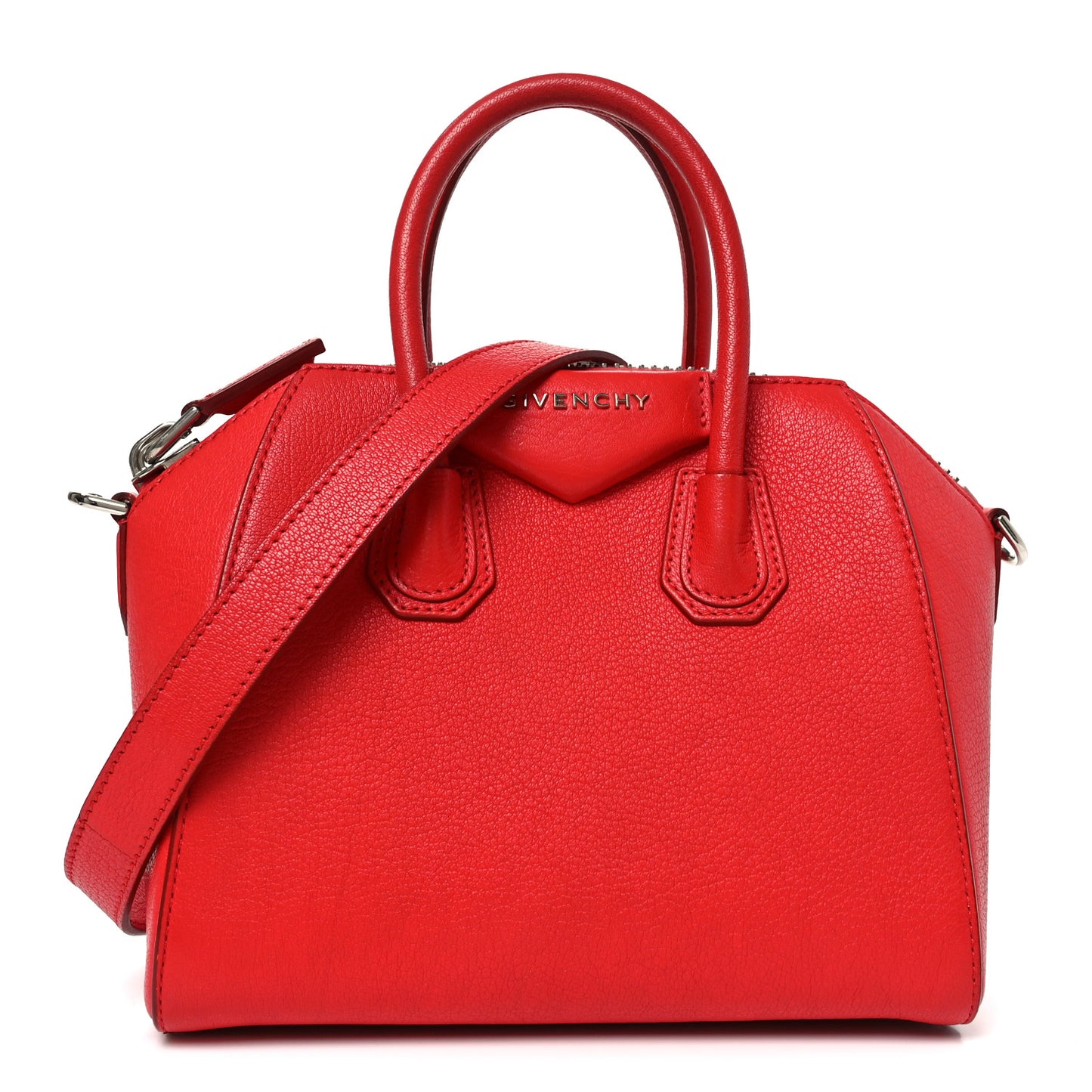 Sugar Goatskin Mini Antigona Red