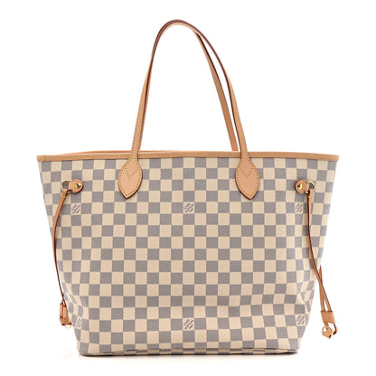 Louis Vuitton Damier Azur Neo Neverfull MM Rose Ballerine 1 of 11
