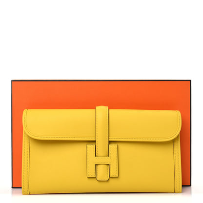 Hermes Swift Jige Elan 29 Clutch Jaune De Naples 8 of 8