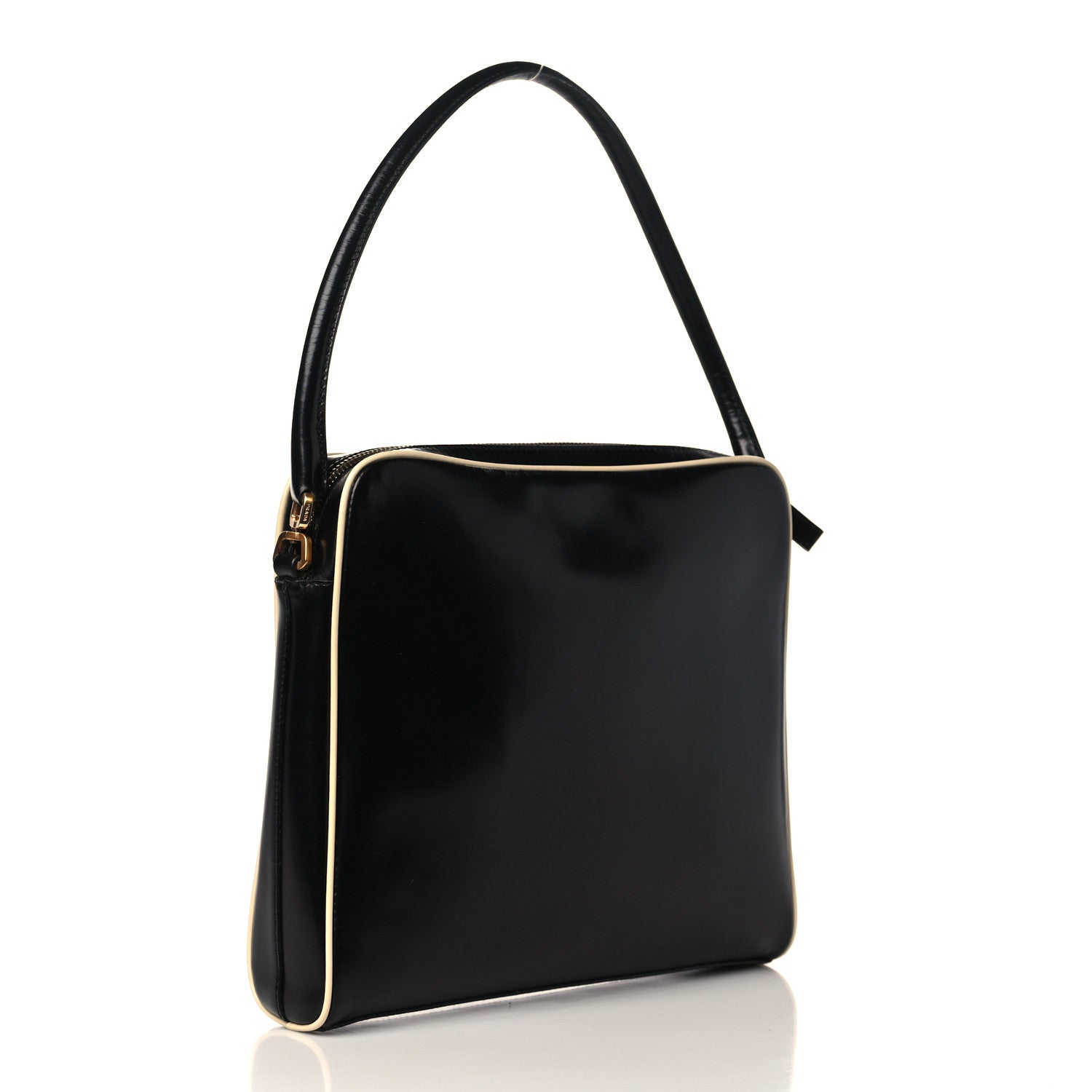 Prada Vitello Drive Shoulder Bag Black 3 of 9