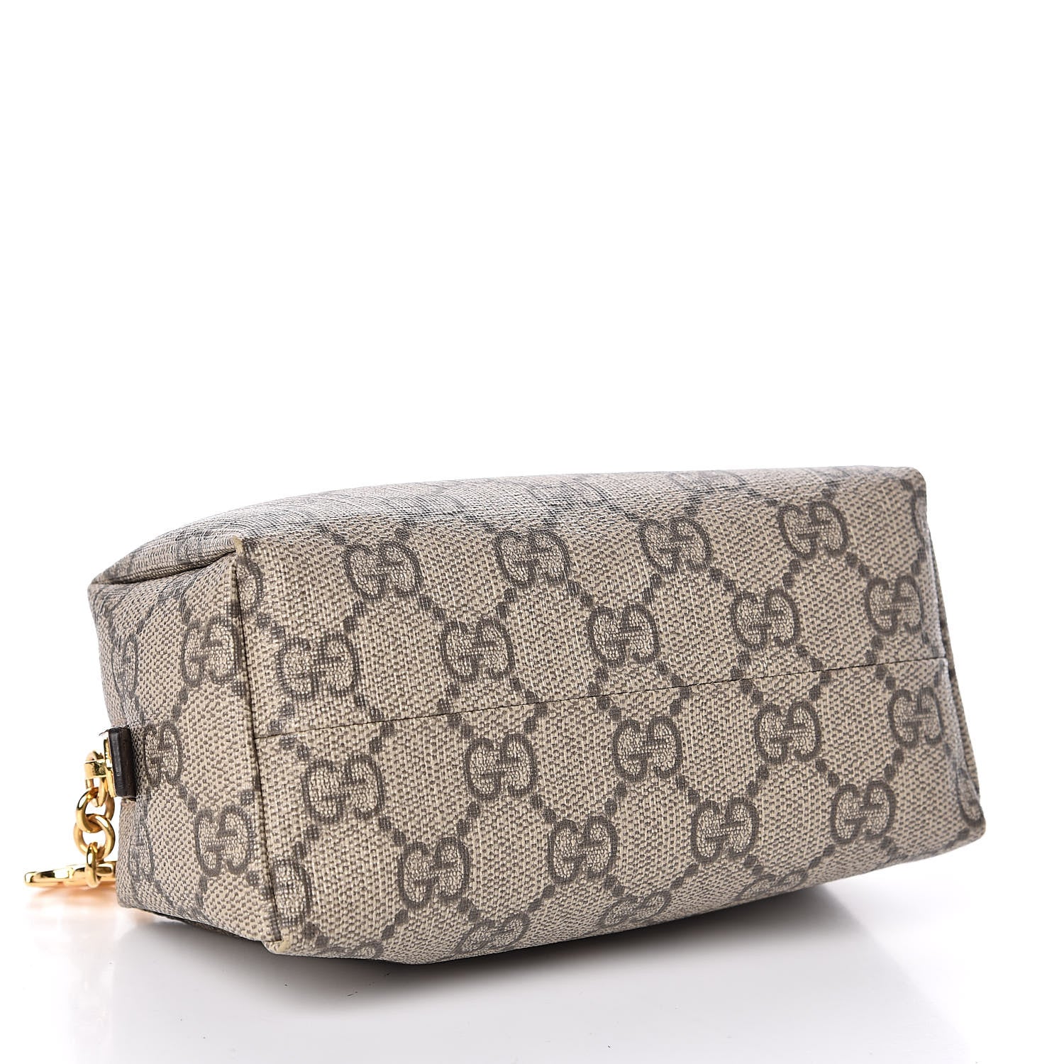 Gucci Soft GG Supreme Monogram Calfskin Small Ophidia Cosmetic Case Beige Ebony New Acero 4 of 7