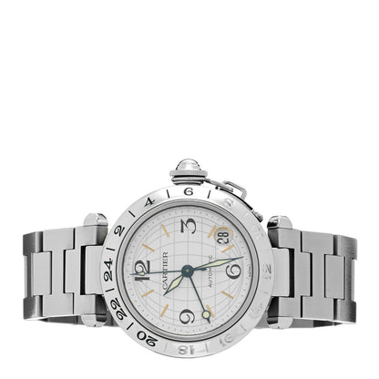 Cartier Stainless Steel 35mm Pasha GMT Automatic Watch 2 of 4