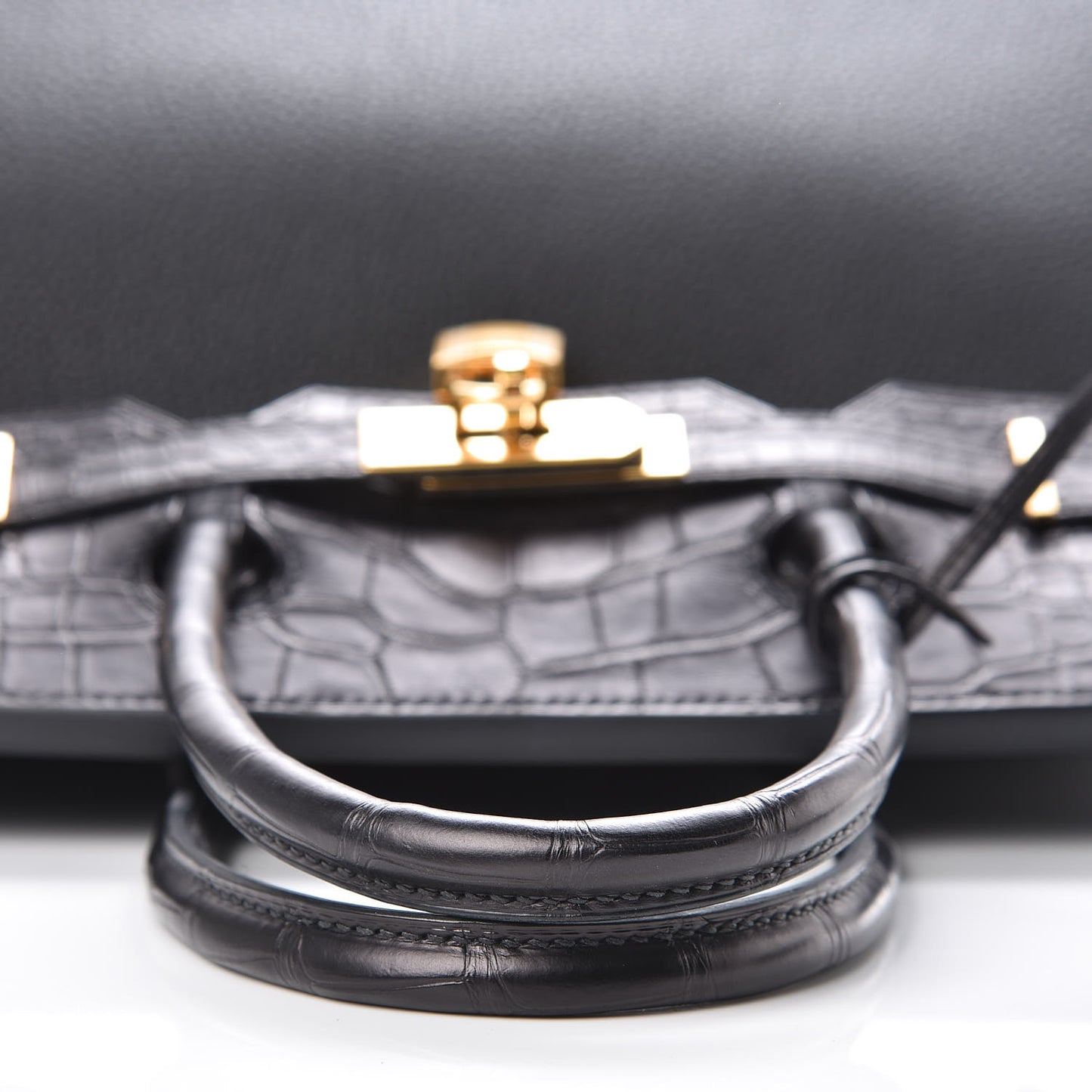 Togo Matte Alligator Birkin Touch 30 Black