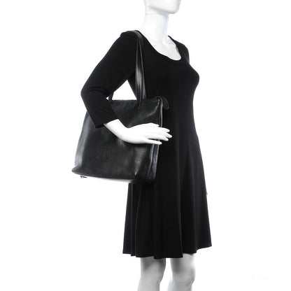 Chanel Calfskin CC Tassel Shopping Tote Black 2 of 16
