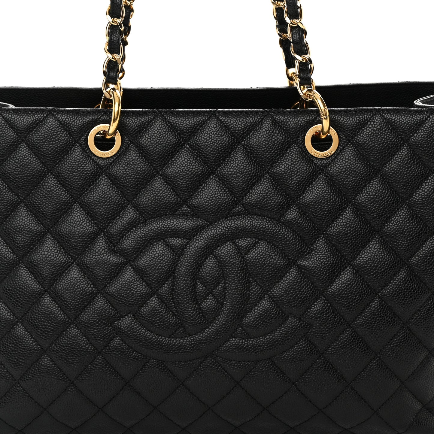 Caviar Quilted XL Grand Shopping Tote GST Black