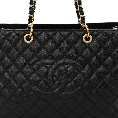 Chanel Caviar Quilted XL Grand Shopping Tote GST Black 8 of 14