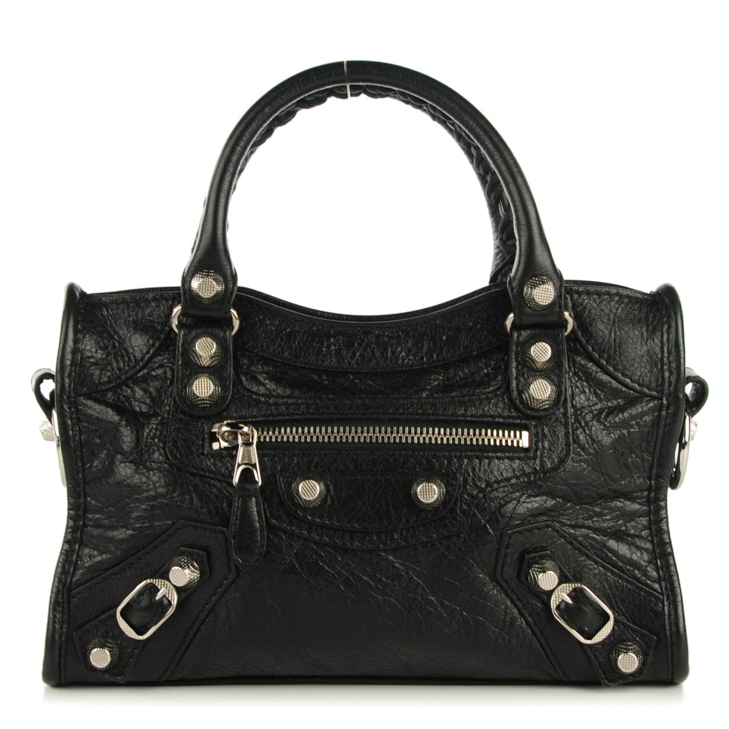 Agneau Giant 12 Silver Hardware Mini City Black