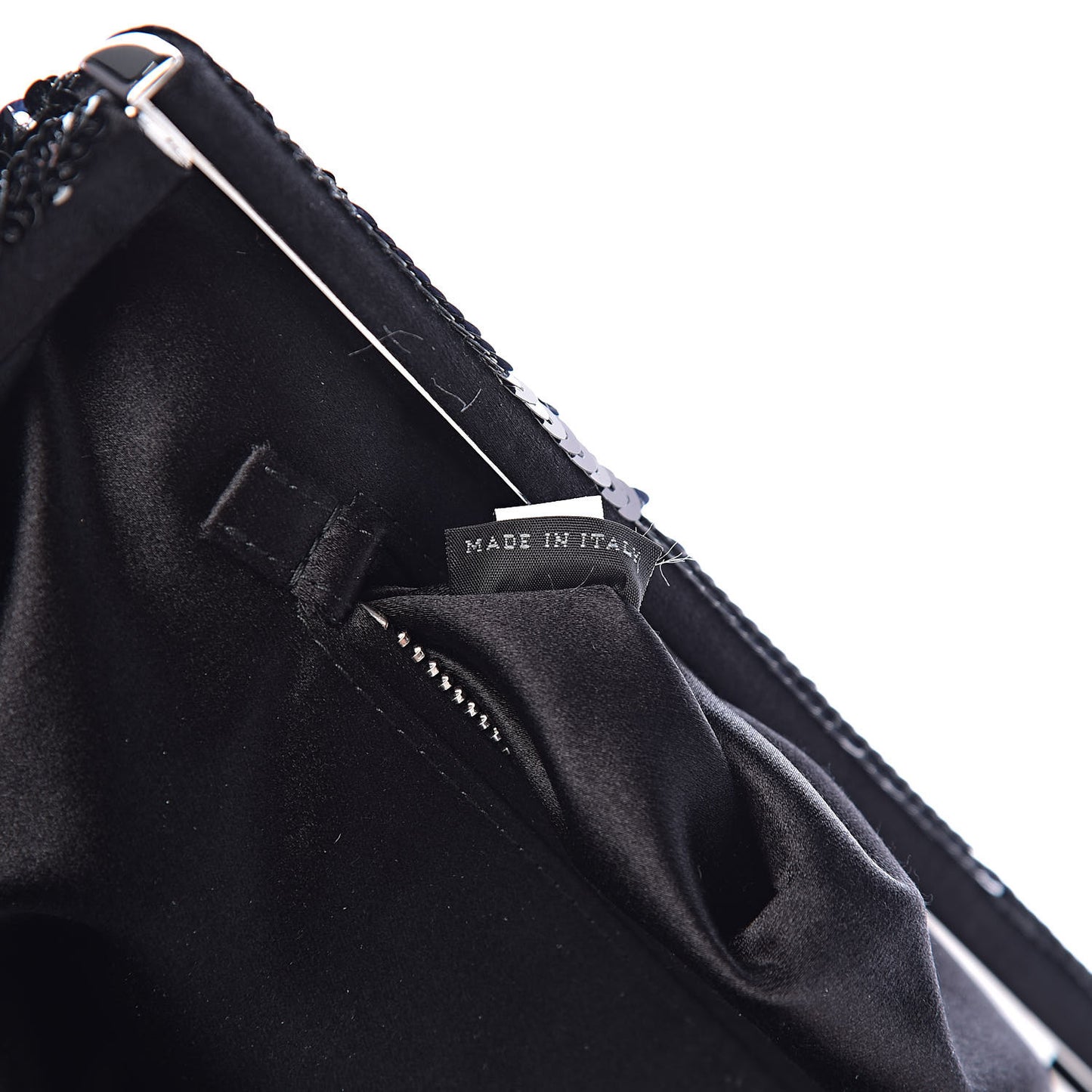 Sequin Clutch Black