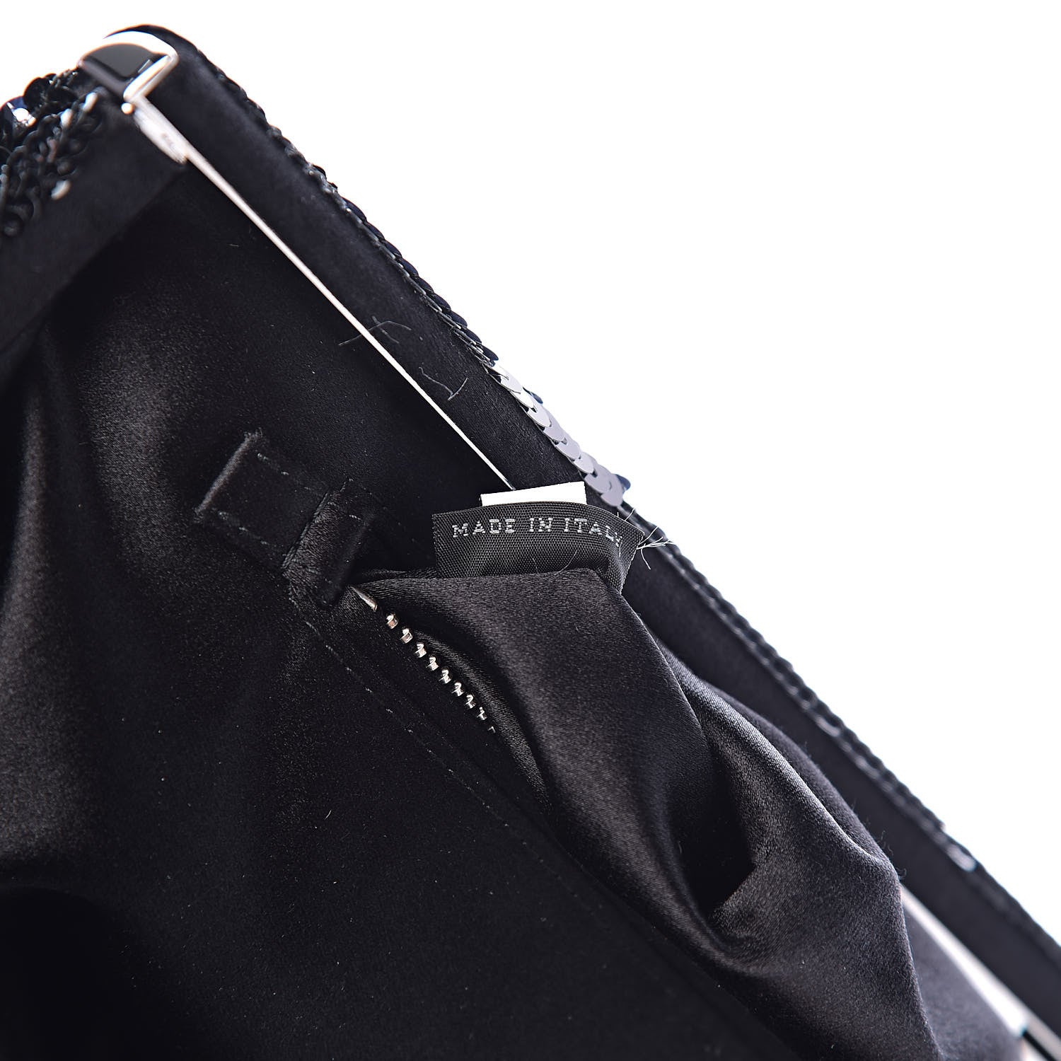 Prada Sequin Clutch Black 7 of 10