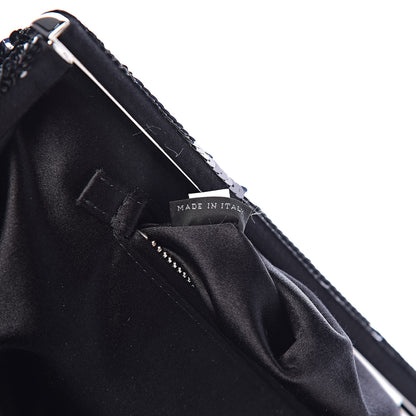 Prada Sequin Clutch Black 7 of 10