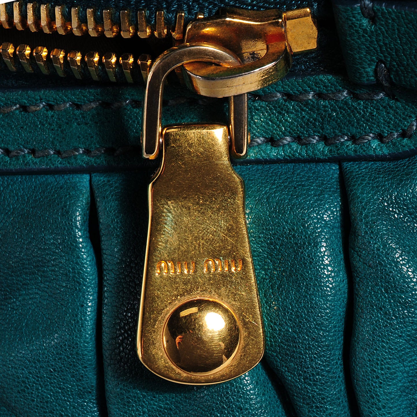 Nappa Matelasse Flap Bag Teal