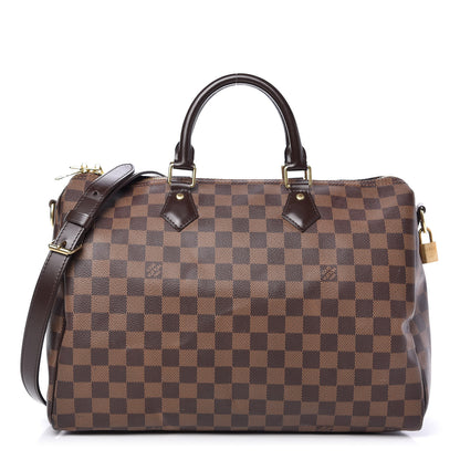 Louis Vuitton Damier Ebene Speedy Bandouliere 35 1 of 10