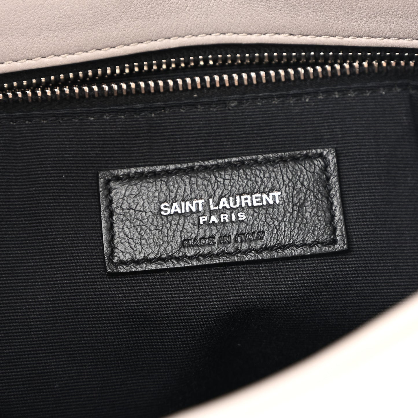 Lambskin Quilted Medium Loulou Puffer Monogram Chain Satchel Blanc Vintage