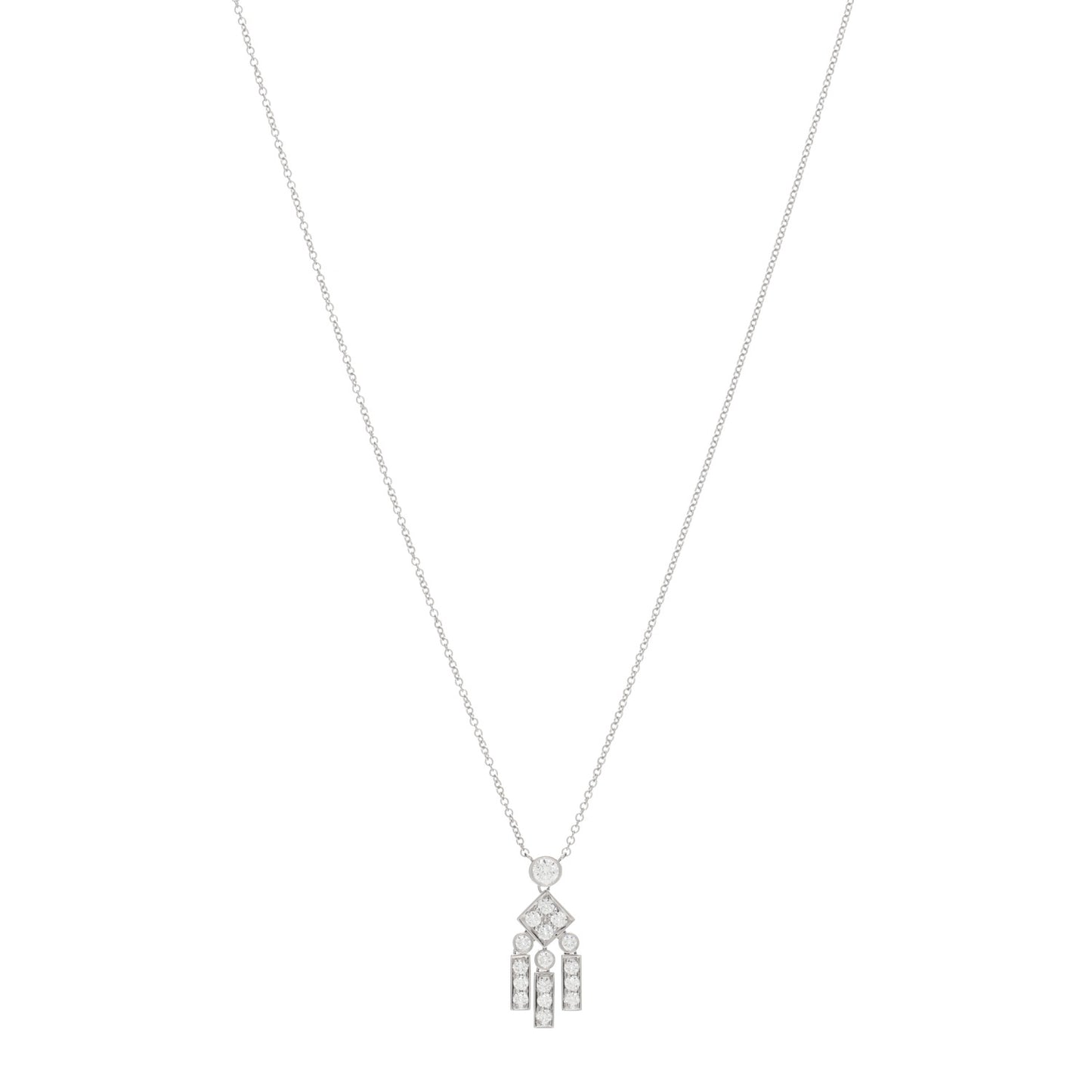 Platinum Diamond Legacy Pendant Necklace