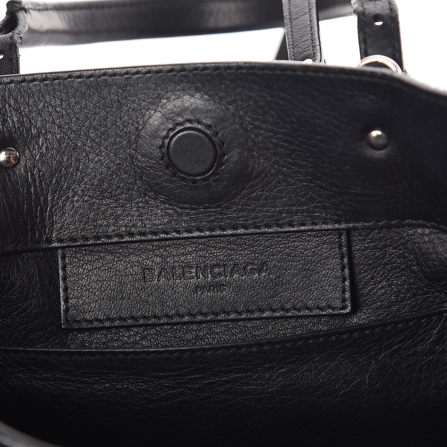 Balenciaga Veau Papier A6 Zip Around Tote Black 6 of 15