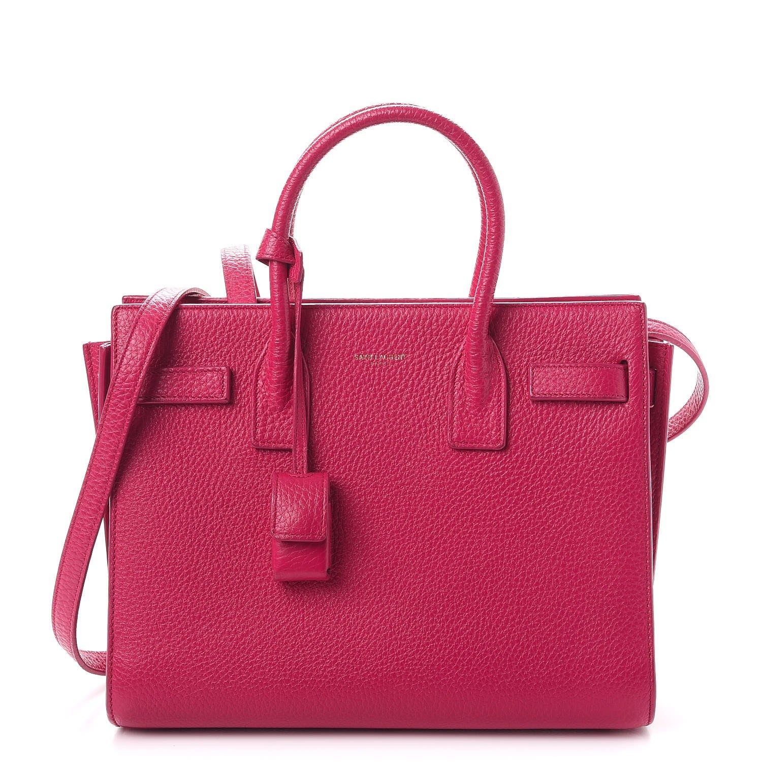 Saint Laurent Calfskin Baby Sac De Jour Fuchsia 1 of 12
