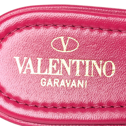 Valentino Garavani Nappa Roman Stud Flat Slide Sandals 38 Blossom 9 of 11