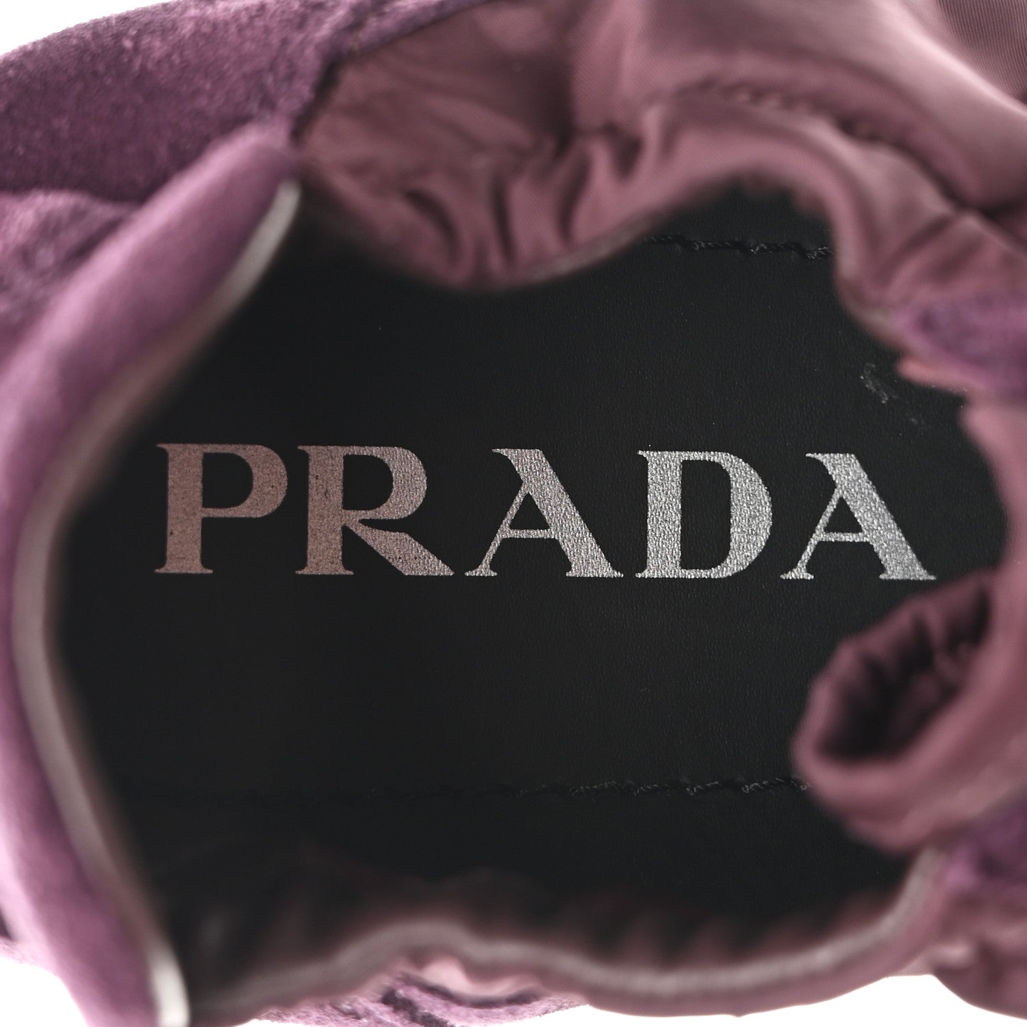 Prada Re-Nylon Suede Collapse Sneakers 39.5 Bordeaux 1815076