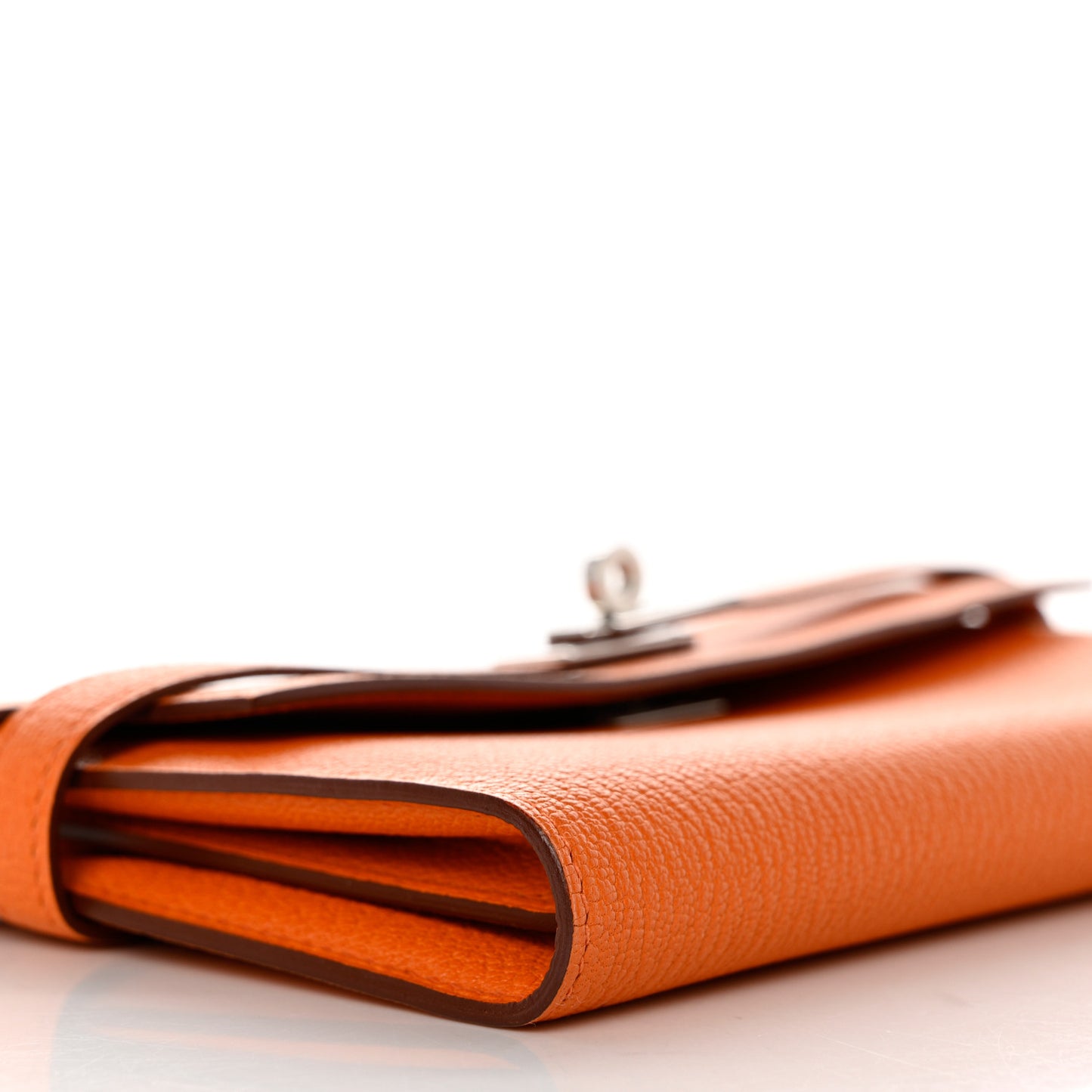Chevre Mysore Kelly Longue Wallet Orange