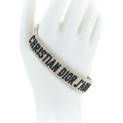Christian Dior Woven Cotton J'Adior Friendship Bracelet Beige 2 of 4