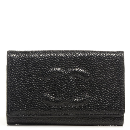 Chanel Caviar 6 Key Holder Case Black 1 of 7