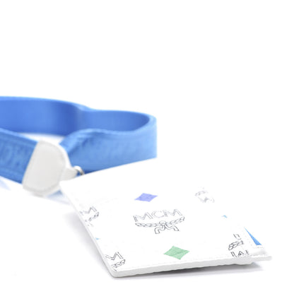 MCM Skyoptic Visetos Spectrum Diamond Neck Strap Card Case Holder White 4 of 6