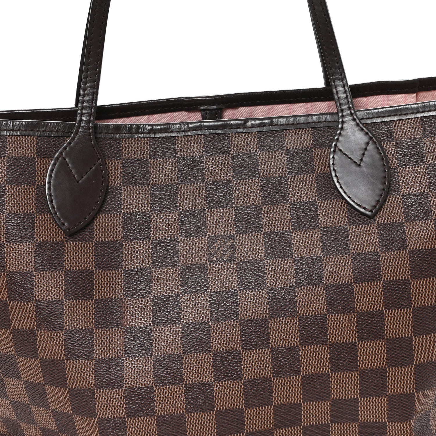 Louis Vuitton Damier Ebene Neo Neverfull MM Rose Ballerine 9 of 13