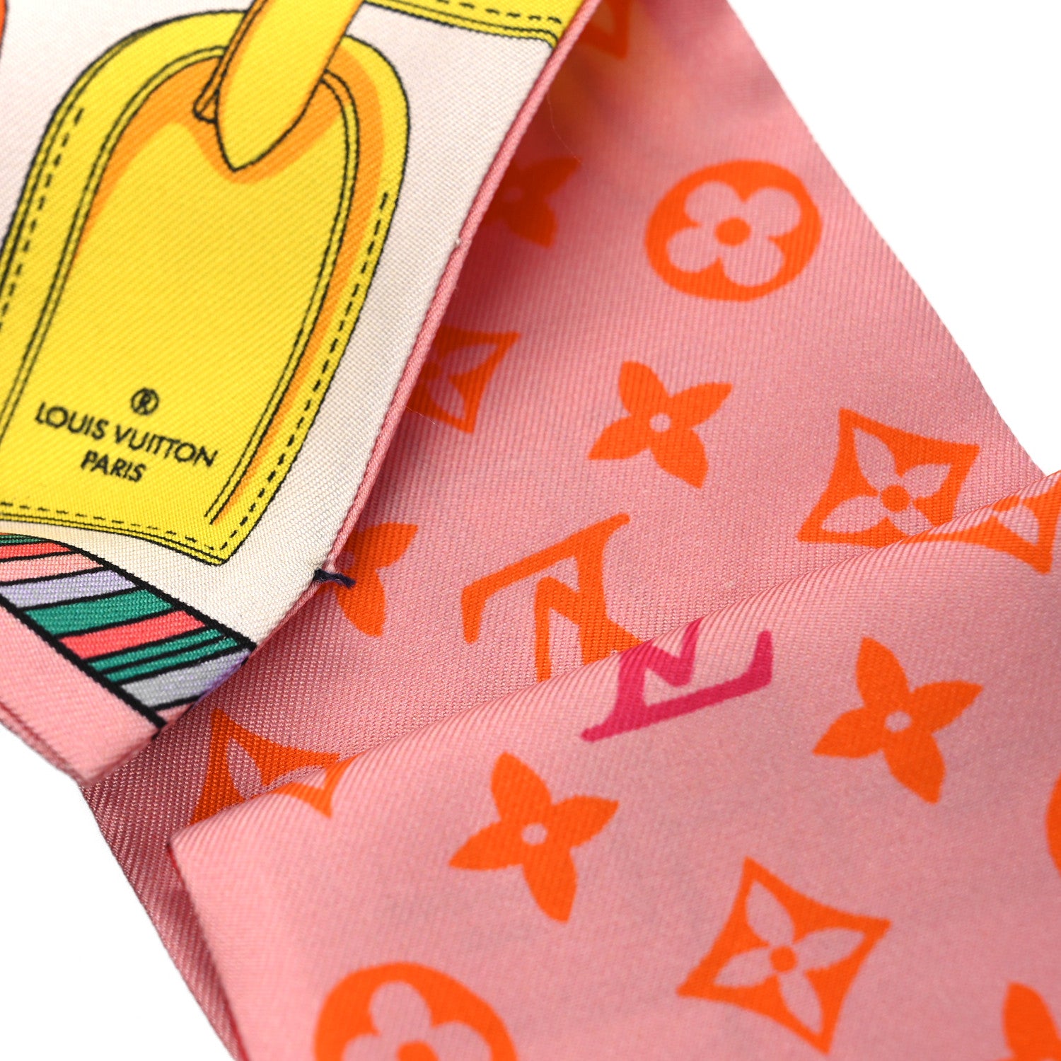 Louis Vuitton Silk Monogram My LV Tags Bandeau Pink 3 of 3