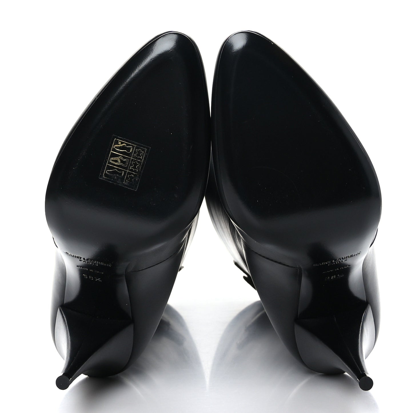 Lambskin Koller 110 Tall Boots 38.5 Black