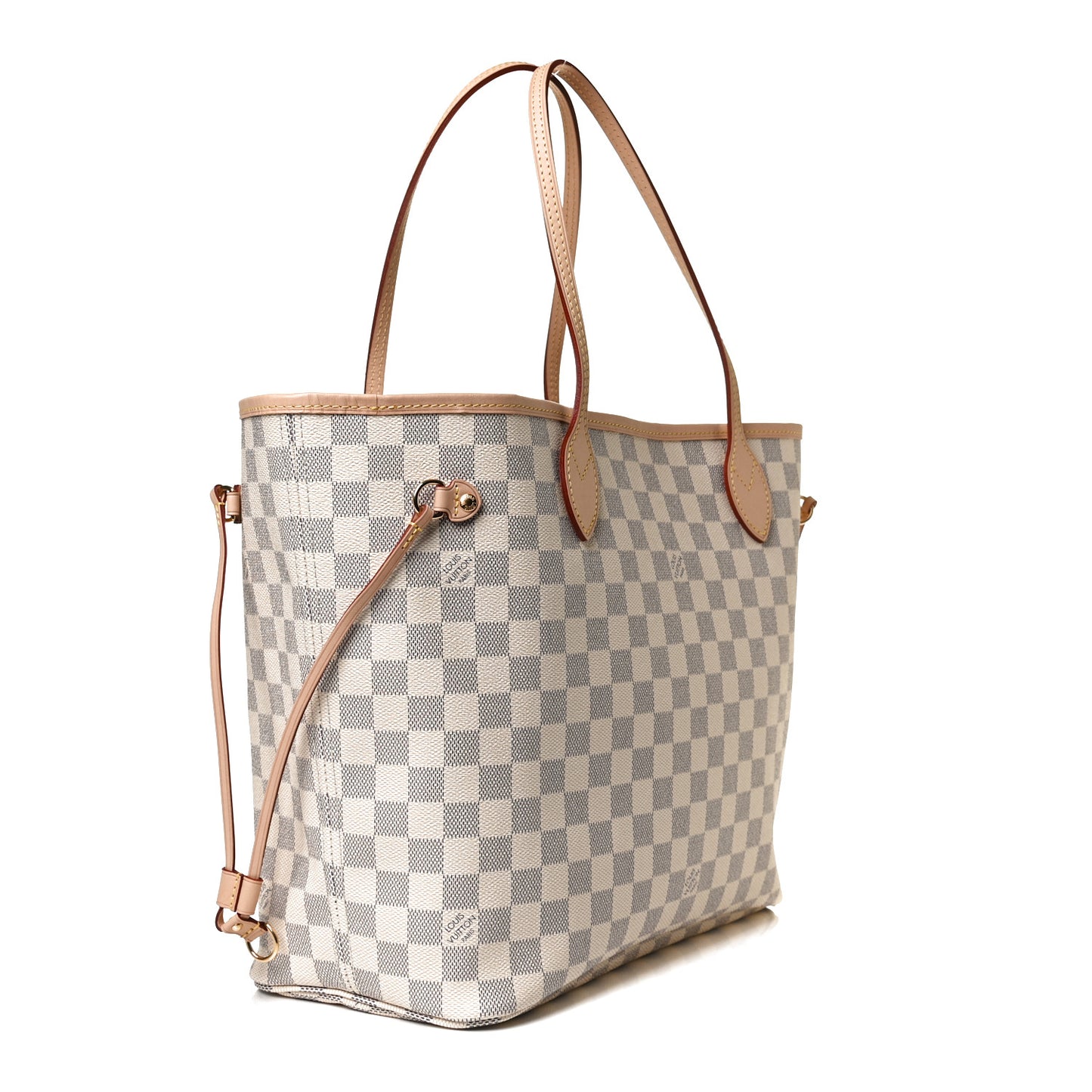 Damier Azur Neo Neverfull MM Rose Ballerine