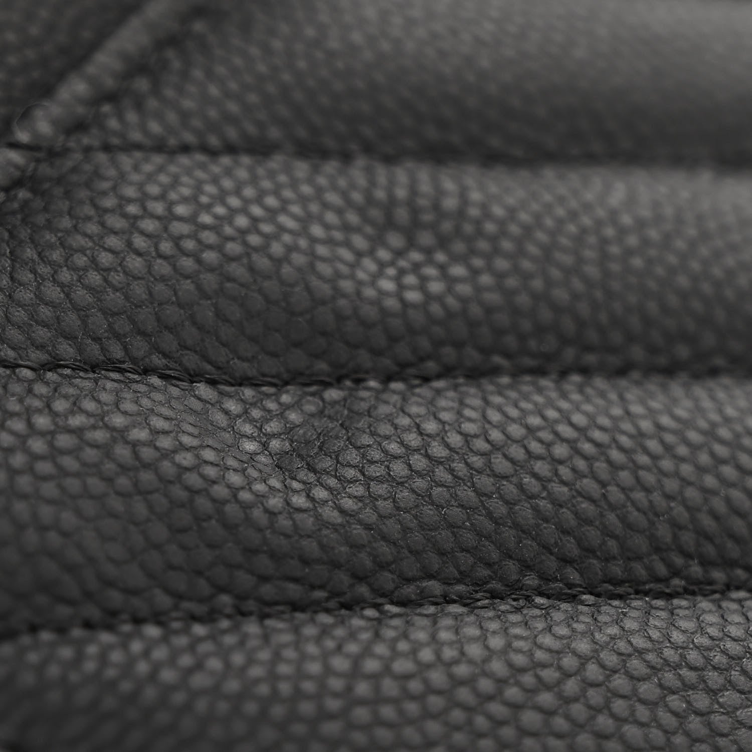 Chanel Caviar Chevron Quilted Wallet On Chain WOC Black 12 of 12