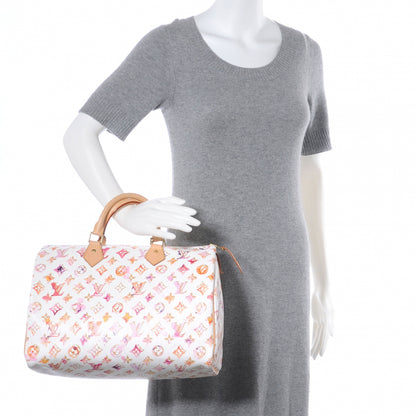 Louis Vuitton Watercolor Aquarelle Speedy 35 White 2 of 8