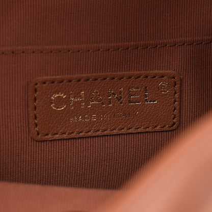 Chanel Calfskin Quilted Medium Duma Pockets Drawstring Backpack Brown 6 of 10