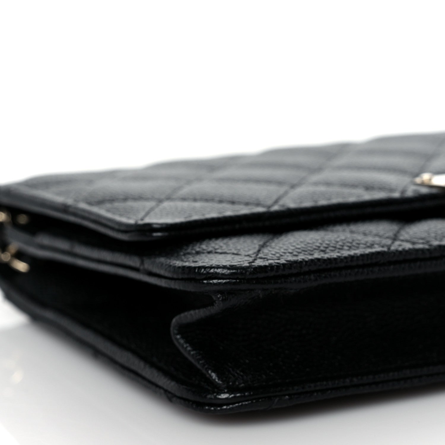 Chanel Caviar Quilted Golden Class Wallet On Chain WOC Black 9 of 10