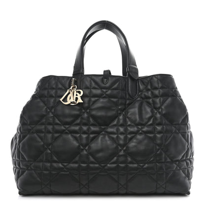 Christian Dior Calfskin Macrocannage Large Toujours Black 2 of 15