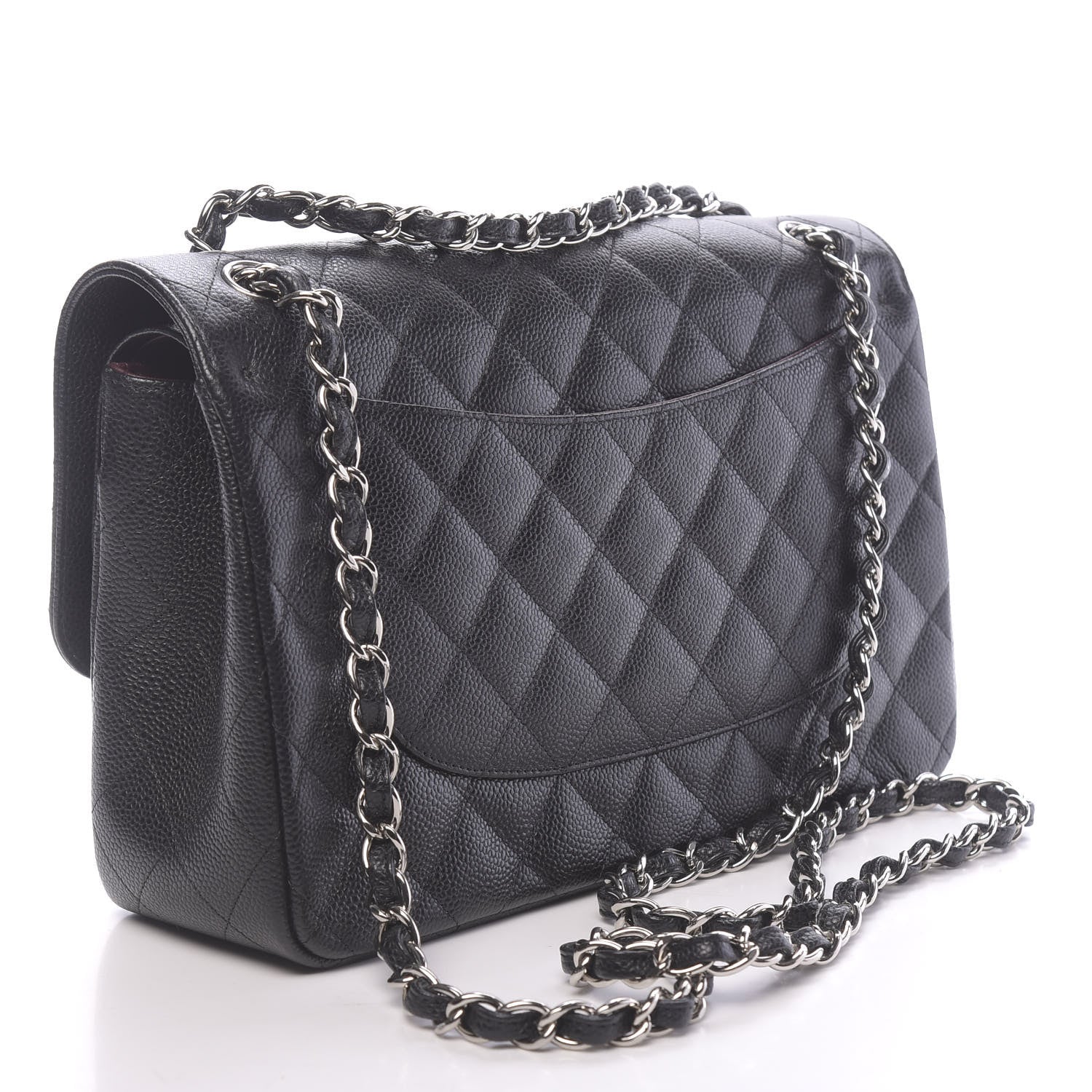 Chanel Caviar Quilted Jumbo Double Flap Black 3 of 11