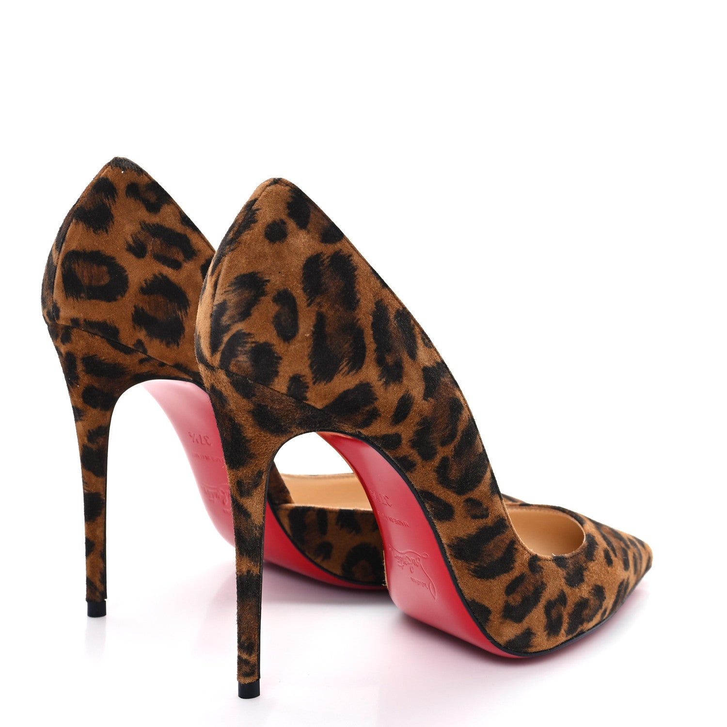 Christian Louboutin Veau Velours Kitty Iriza 100 Pumps 37.5 Leo 5 of 10