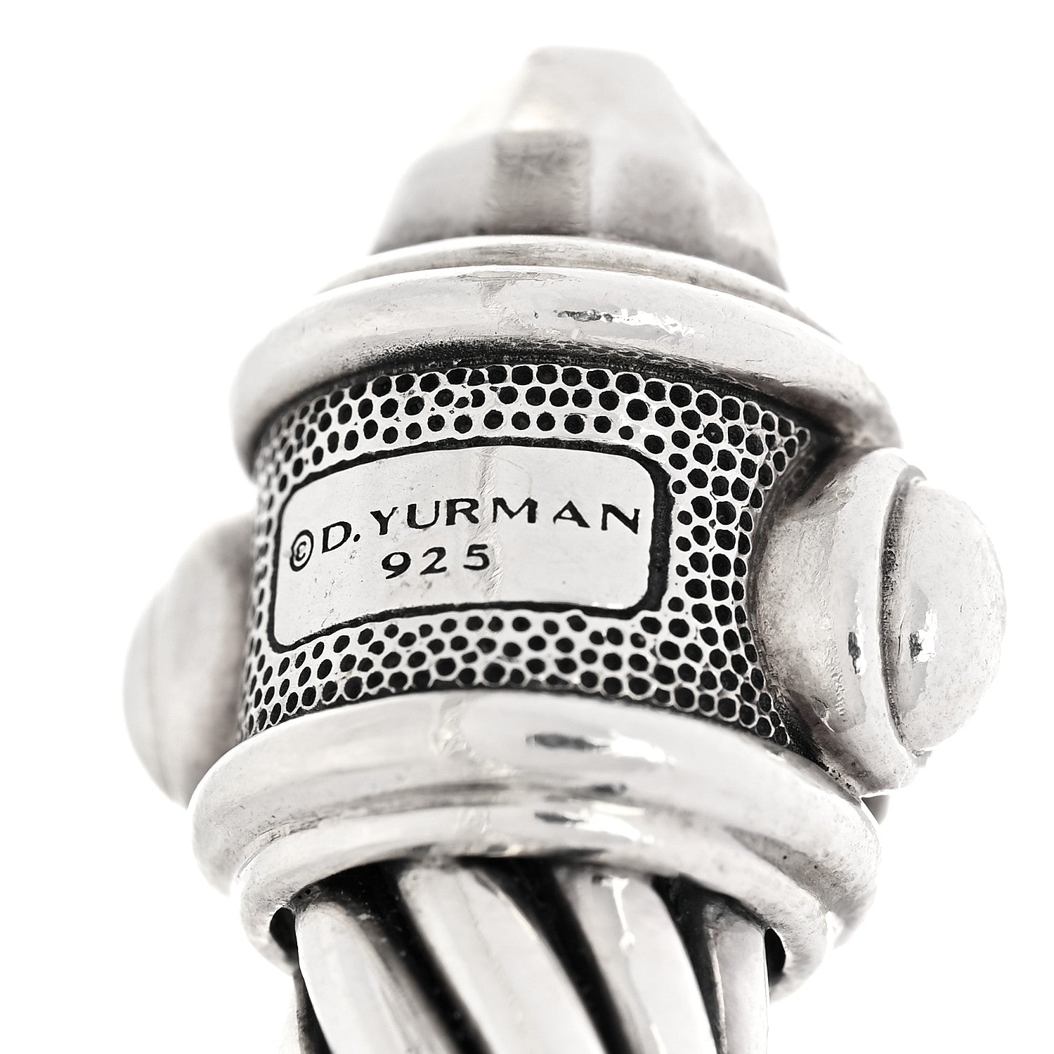 David Yurman Sterling Silver 10mm Renaissance Cable Bracelet 5 of 5