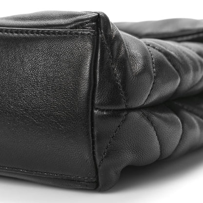 Saint Laurent Lambskin Quilted Sade Puffer Envelope Clutch Black 11 of 11
