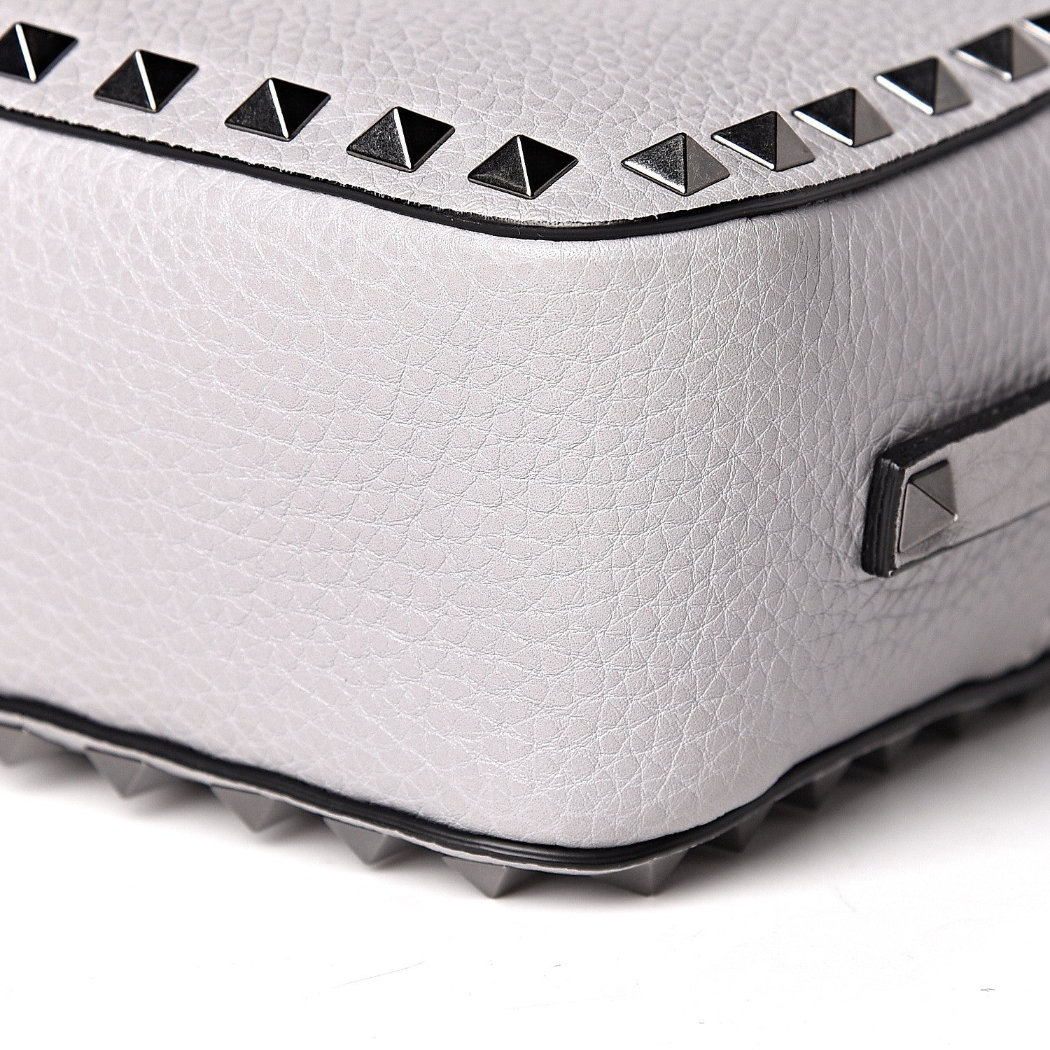 Valentino Garavani Calfskin Rockstud Camera Crossbody Bag Stone 9 of 9
