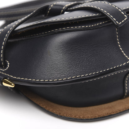 Loewe Grained Calfskin Mini Gate Crossbody Bag Navy 9 of 10