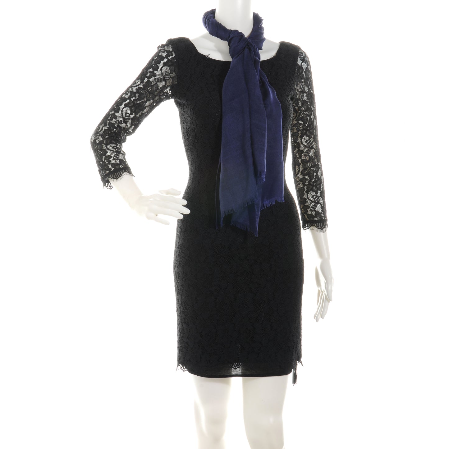 Cashmere Silk CC Camellia Fringe Scarf