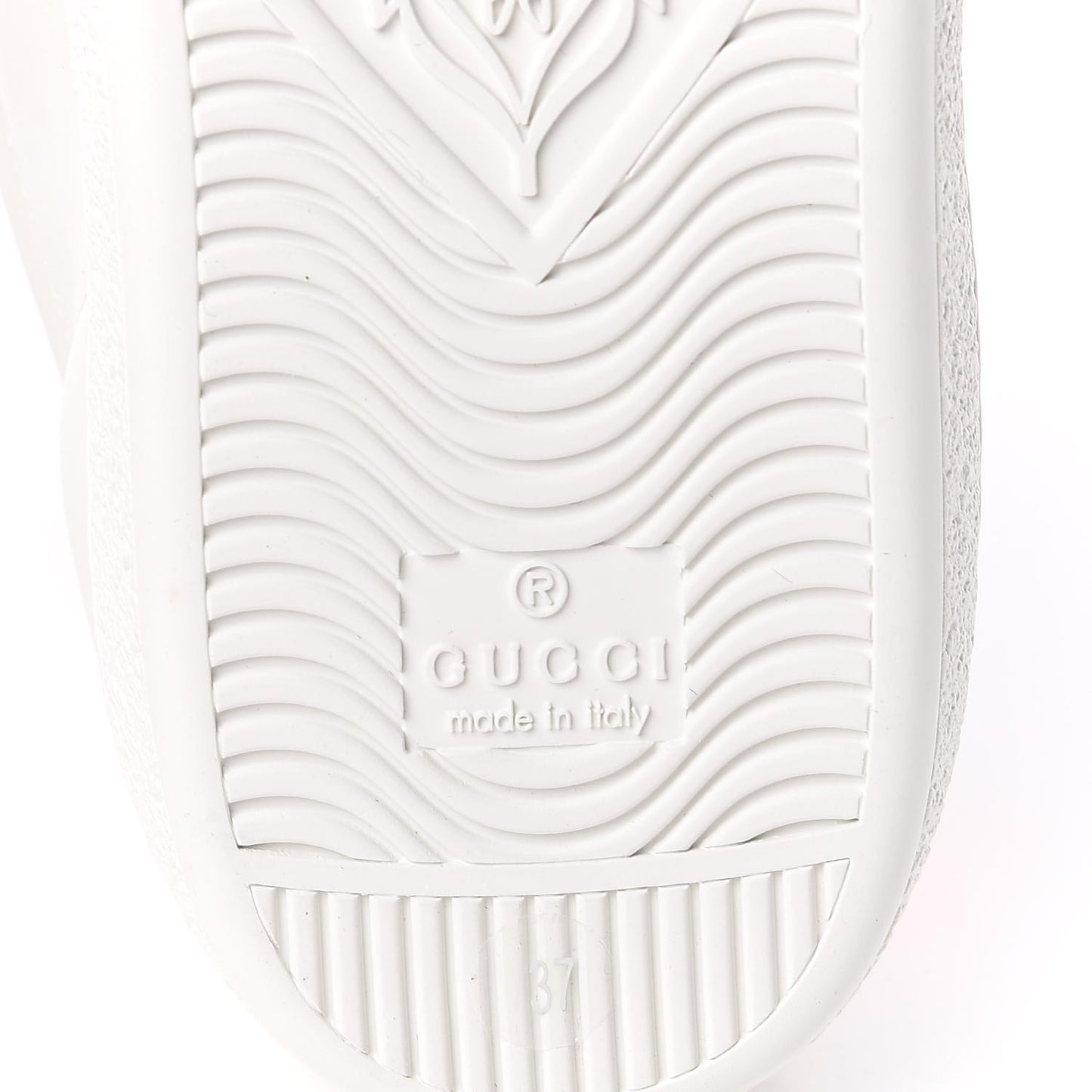 Calfskin Ayers Crystal Web Womens New Ace Pineapple Sneakers 37 White