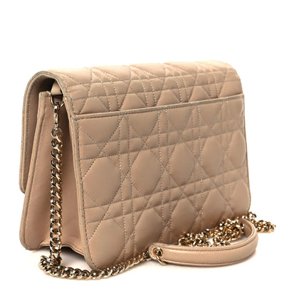 Christian Dior Lambskin Cannage Miss Dior Promenade Pouch Beige 3 of 11