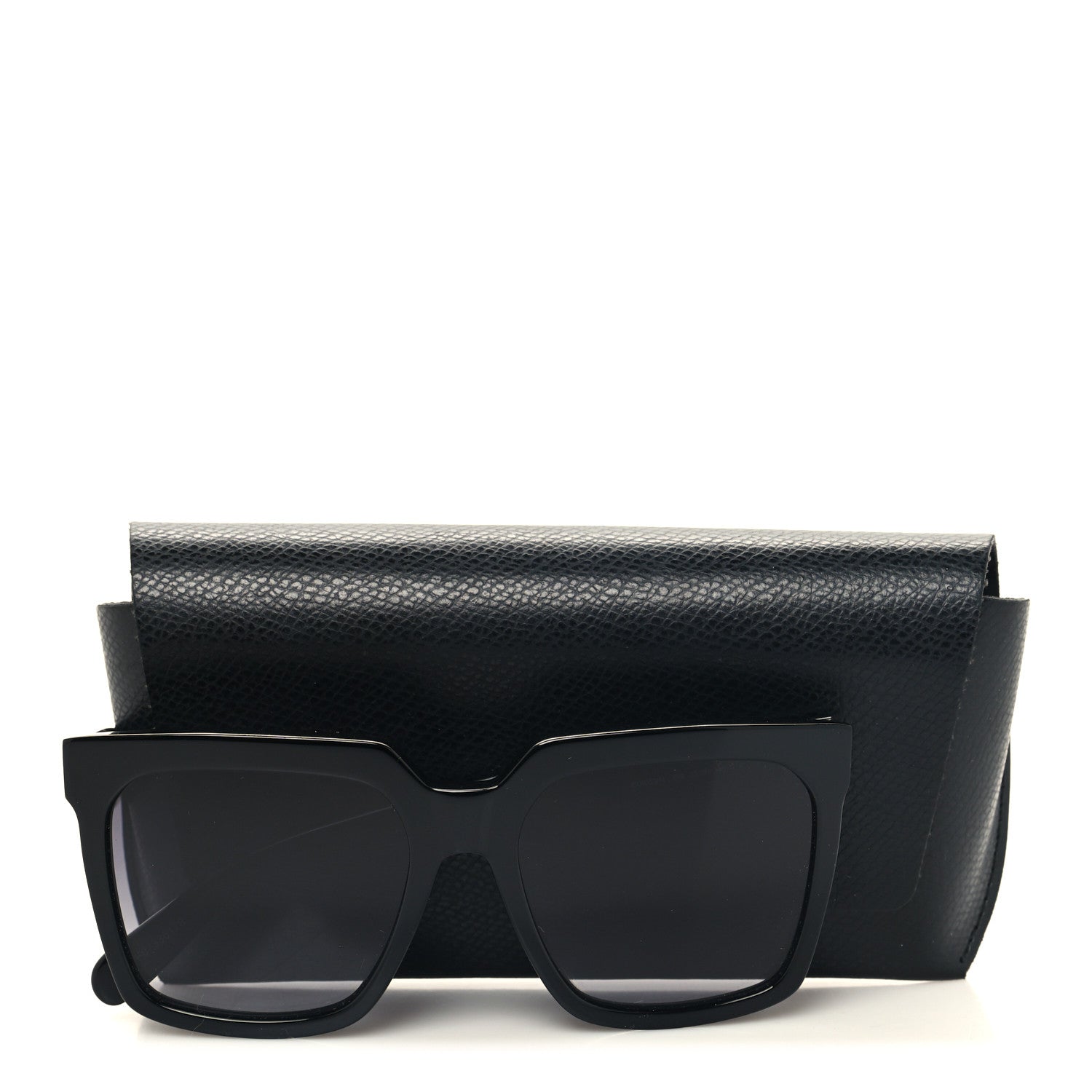 Celine Acetate Polarized Oversized Sunglasses CL4055IN Black 8 of 8