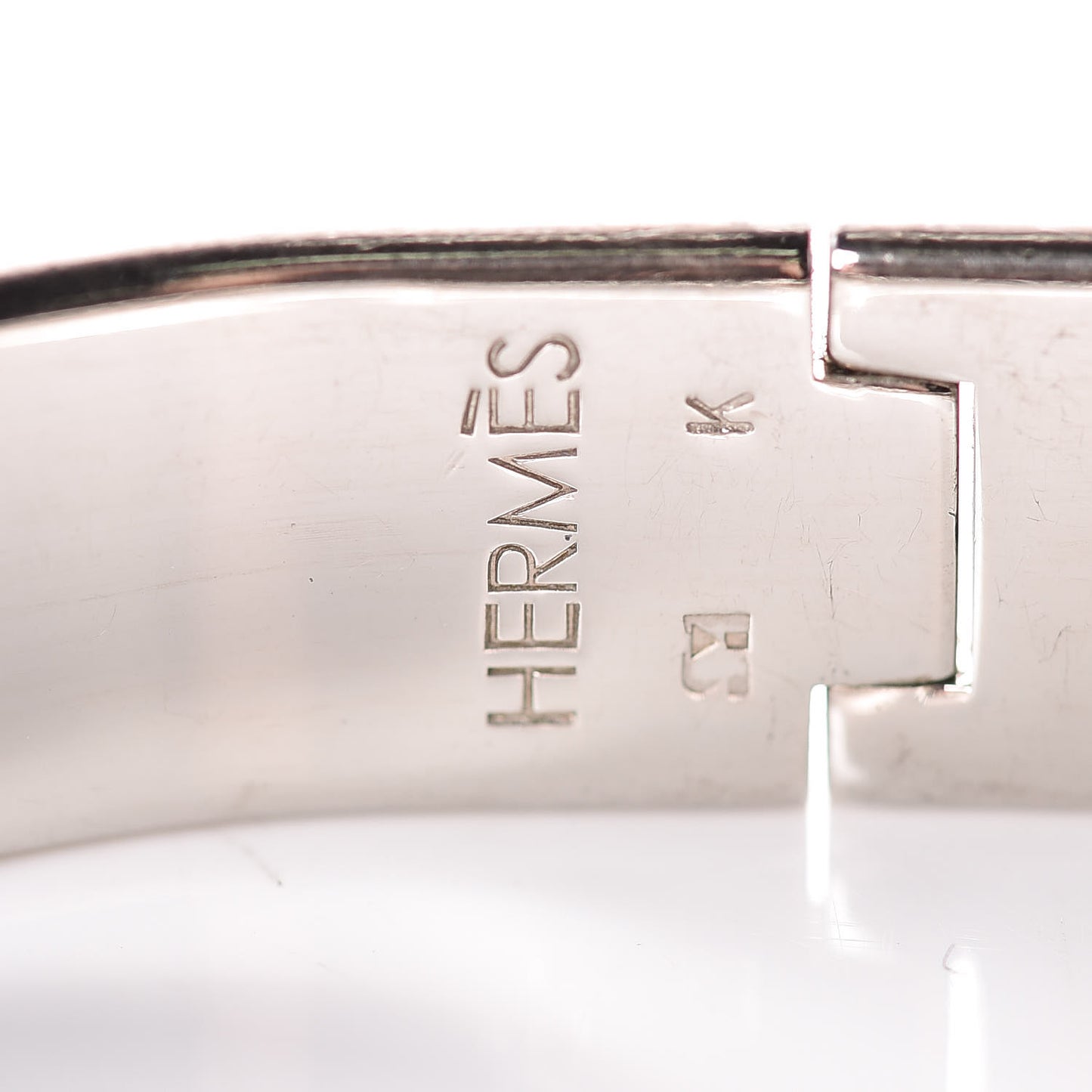 Enamel Narrow Clic Clac H Bracelet GM Black