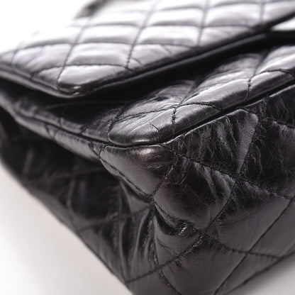 Chanel Metallic Aged Calfskin Quilted 2.55 Reissue 225 Flap So Black 12 of 15